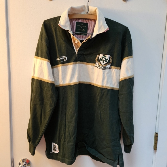 The Heritage Collection by Landsdowne Ireland Rugby Shirt Size Medium green - Picture 2 of 4